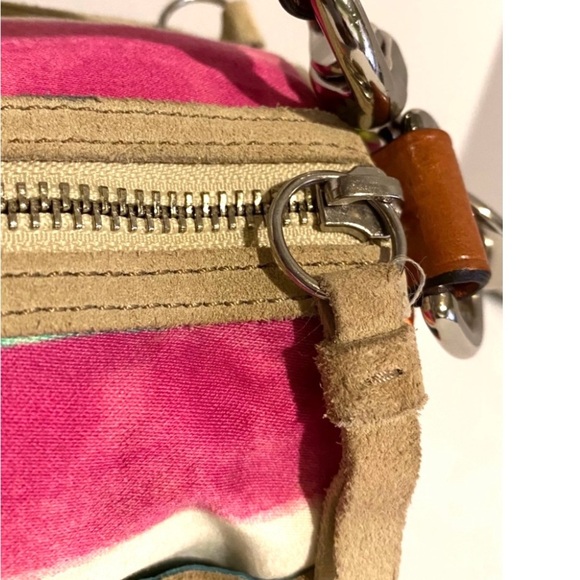 Coach vintage nylon print baguette bag - Picture 8 of 11